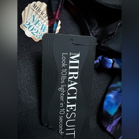 SWIMSUIT One Piece Miraclesuit Shaper Size 10 #6552988 Oceanus Blue Women V Neck - Picture 13 of 14